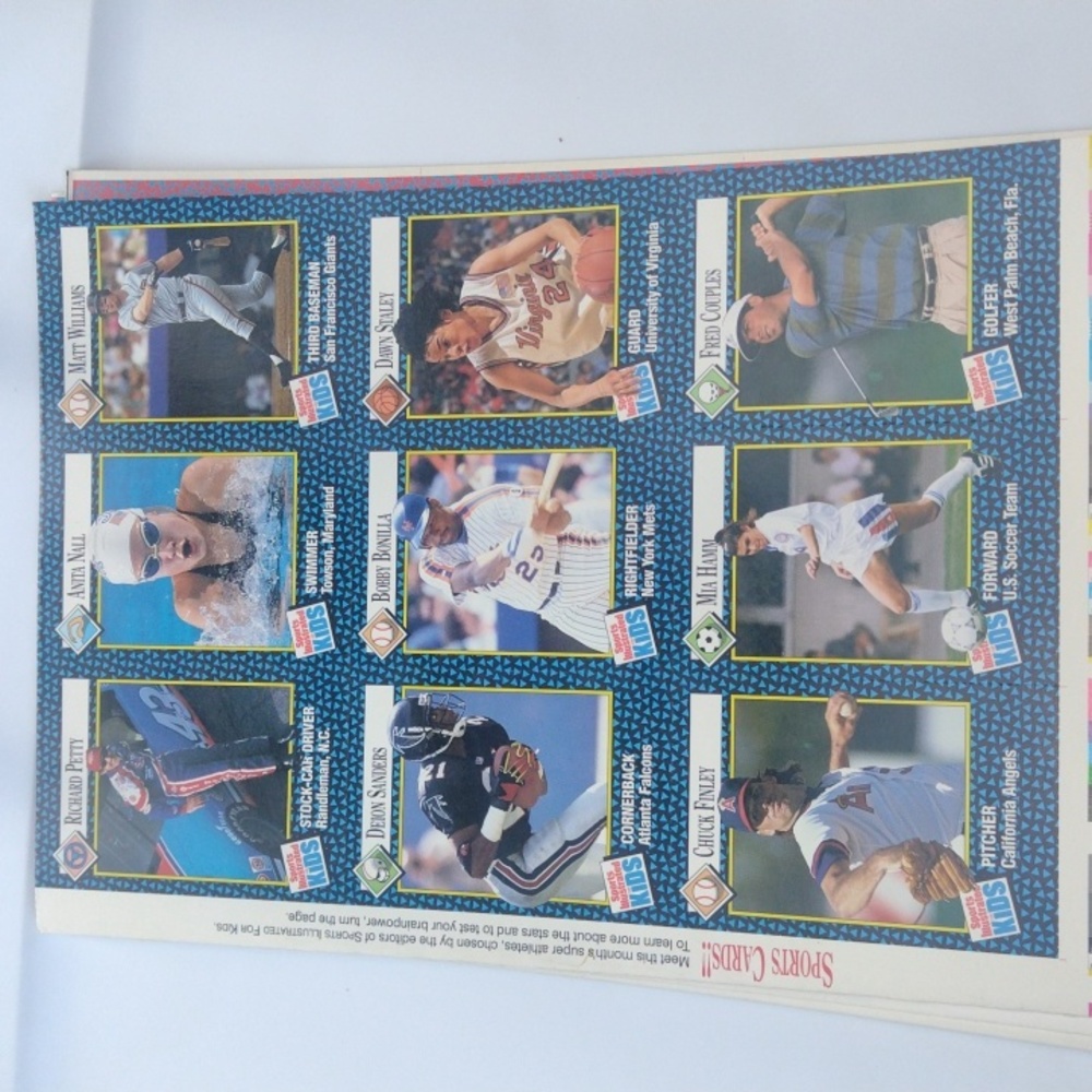 Mia Hamm Sports Illustrated Uncut Cards 1 Sheet